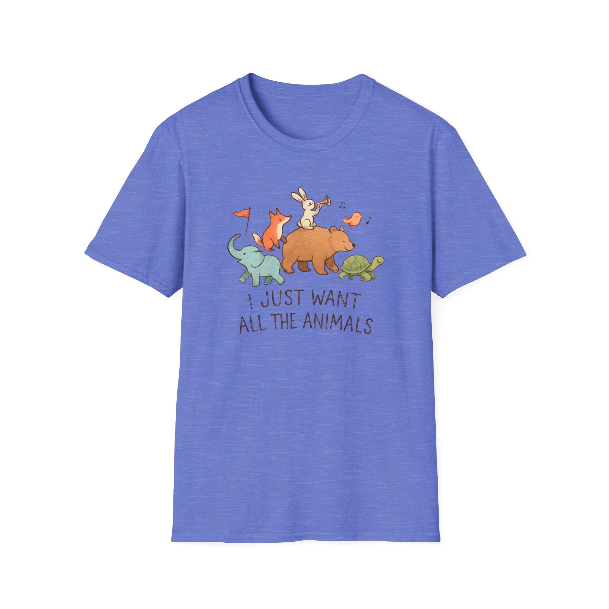 I Just Want All The Animals T-Shirt — Cute Animal Stack Tee for Animal Lovers