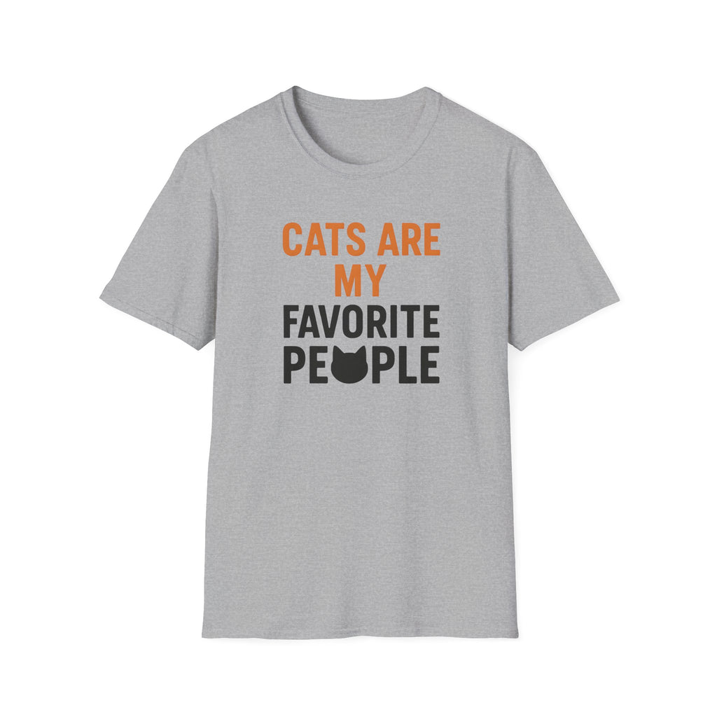 Cats Are My Favorite People T-Shirt — Funny Cat Lover Tee