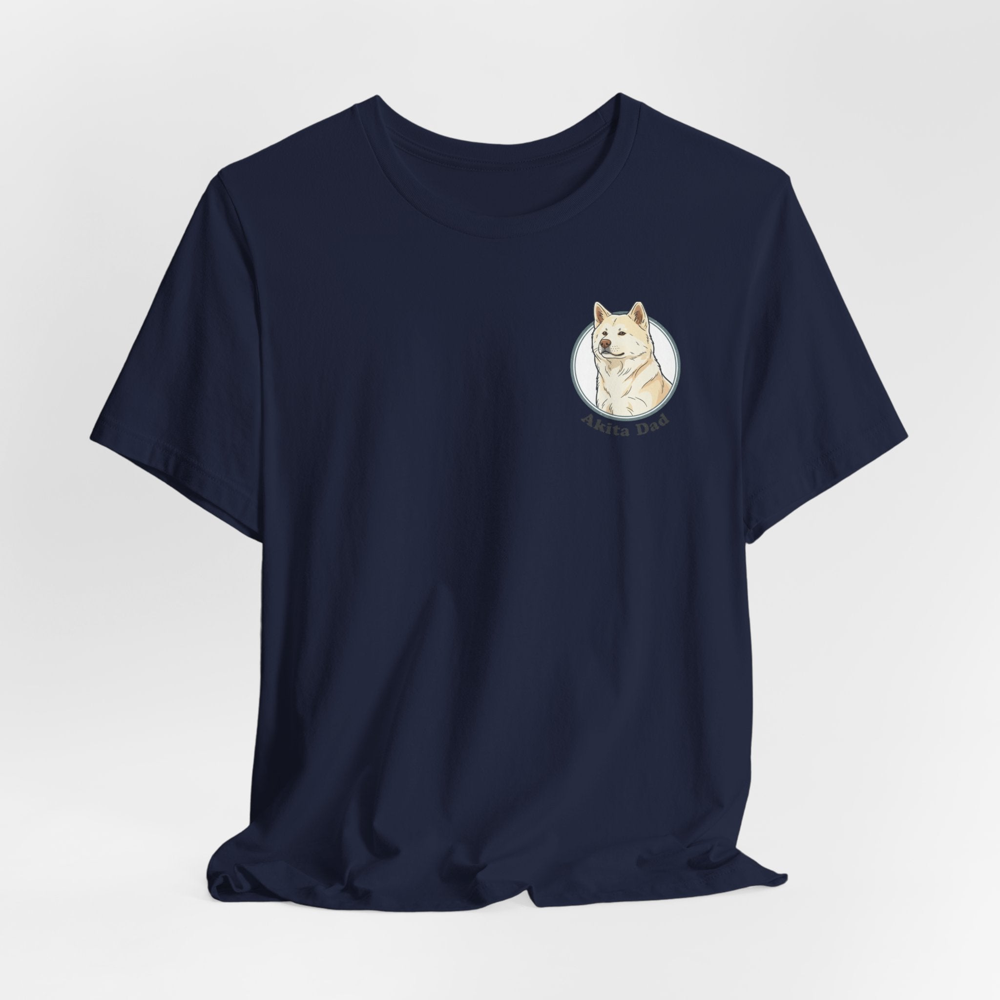 Akita Dad T-Shirt — Cute Akita Dog Graphic Tee for Dog Lovers