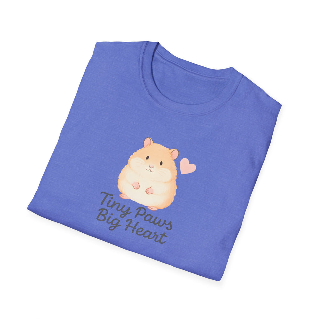 Tiny Paws Big Heart T-Shirt — Cute Hamster Graphic Tee