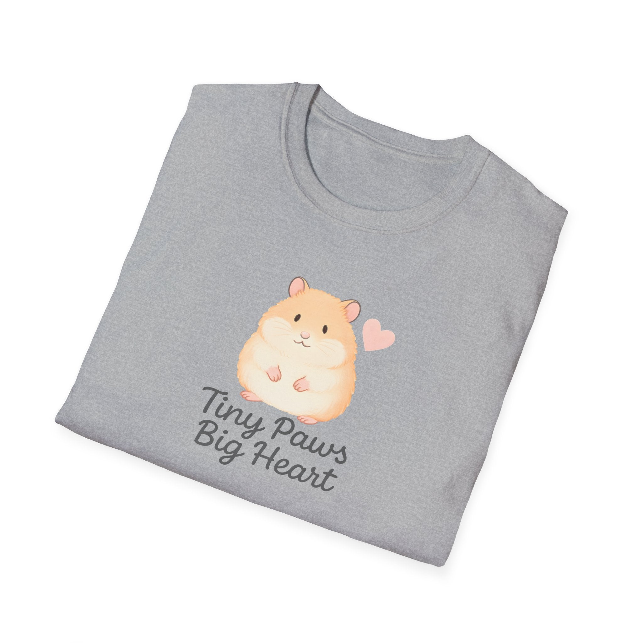 Tiny Paws Big Heart T-Shirt — Cute Hamster Graphic Tee