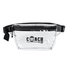 Coach Lacrosse Fanny Pack — Clear / Iridescent Stadium Bag