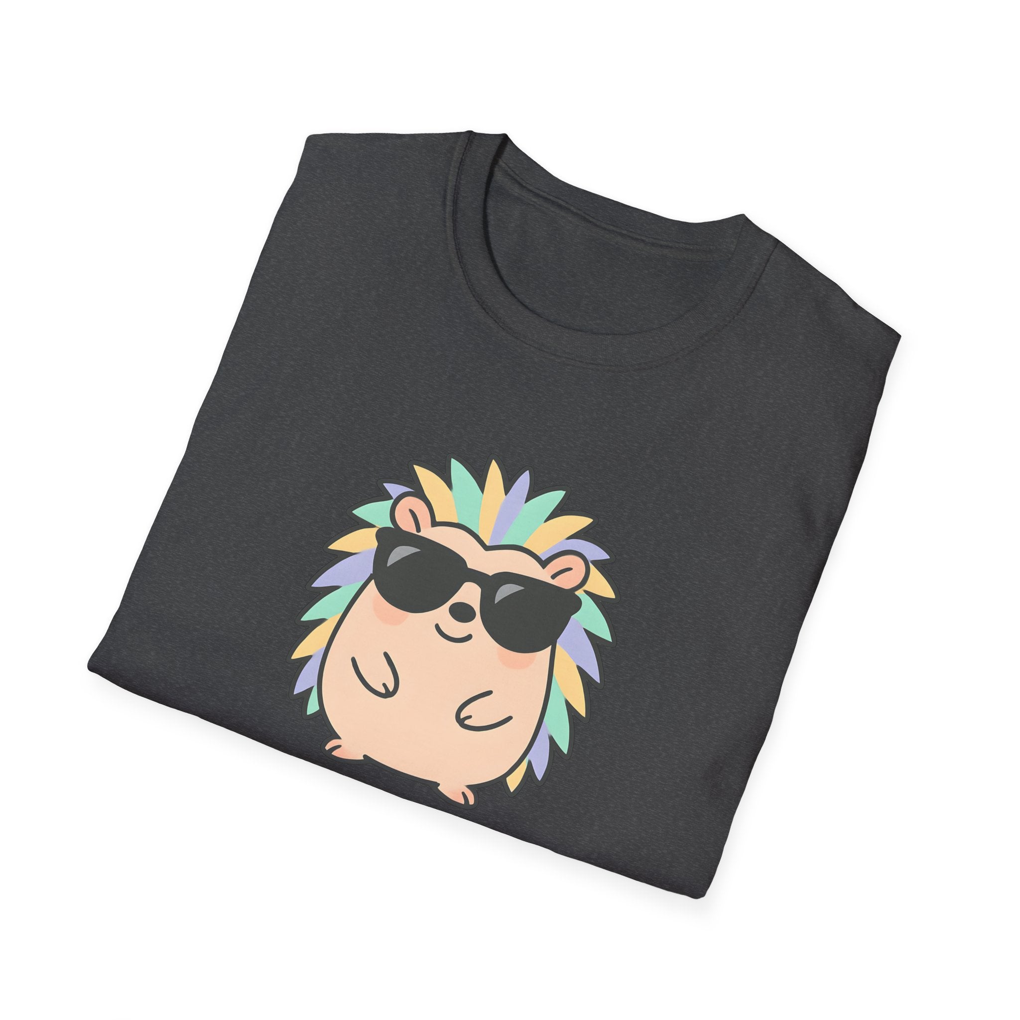 Feeling Sharp Hedgehog T-Shirt — Cute Sunglasses Prickly Cartoon Tee