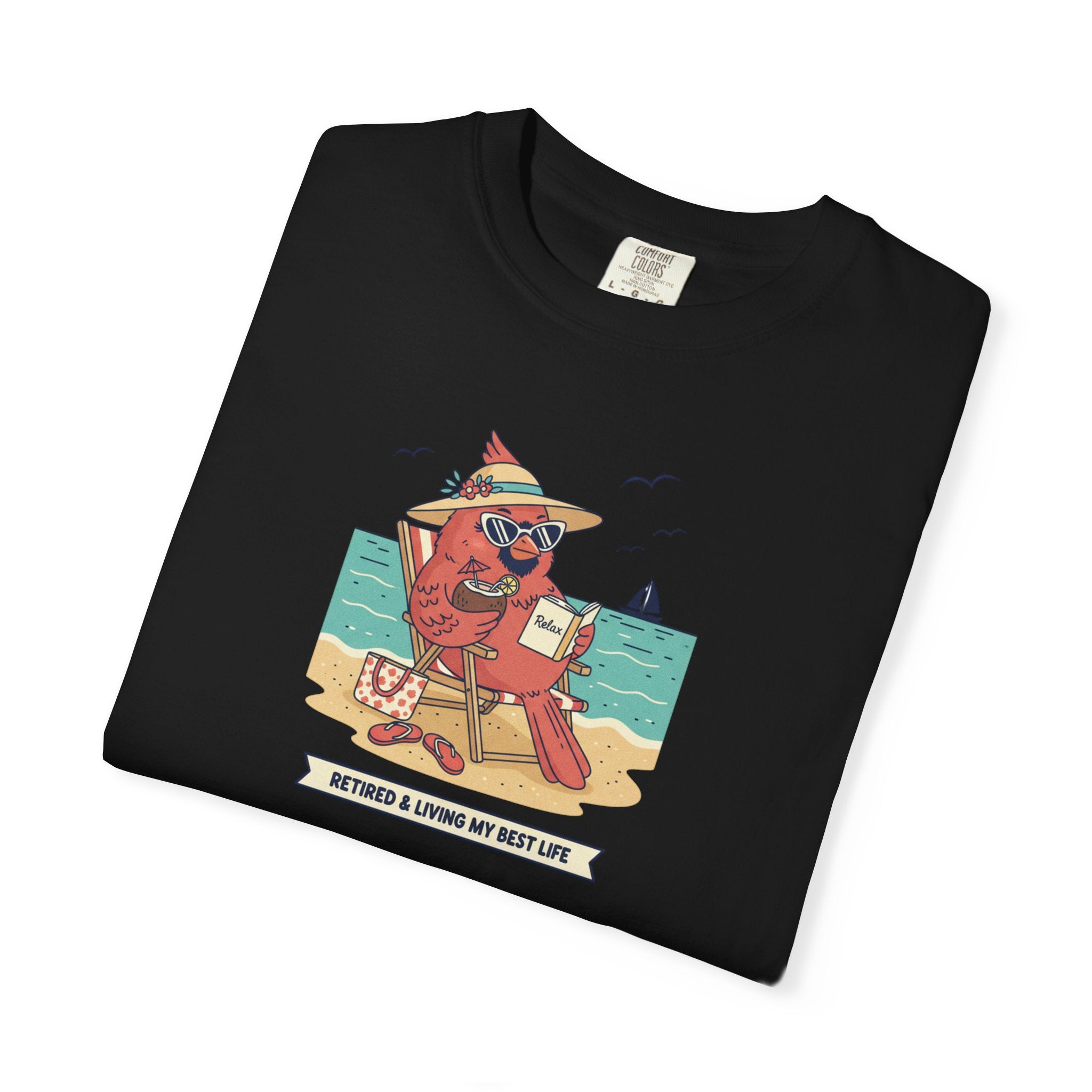 Beach Cardinal Relaxing T-Shirt — Retro Summer Tee