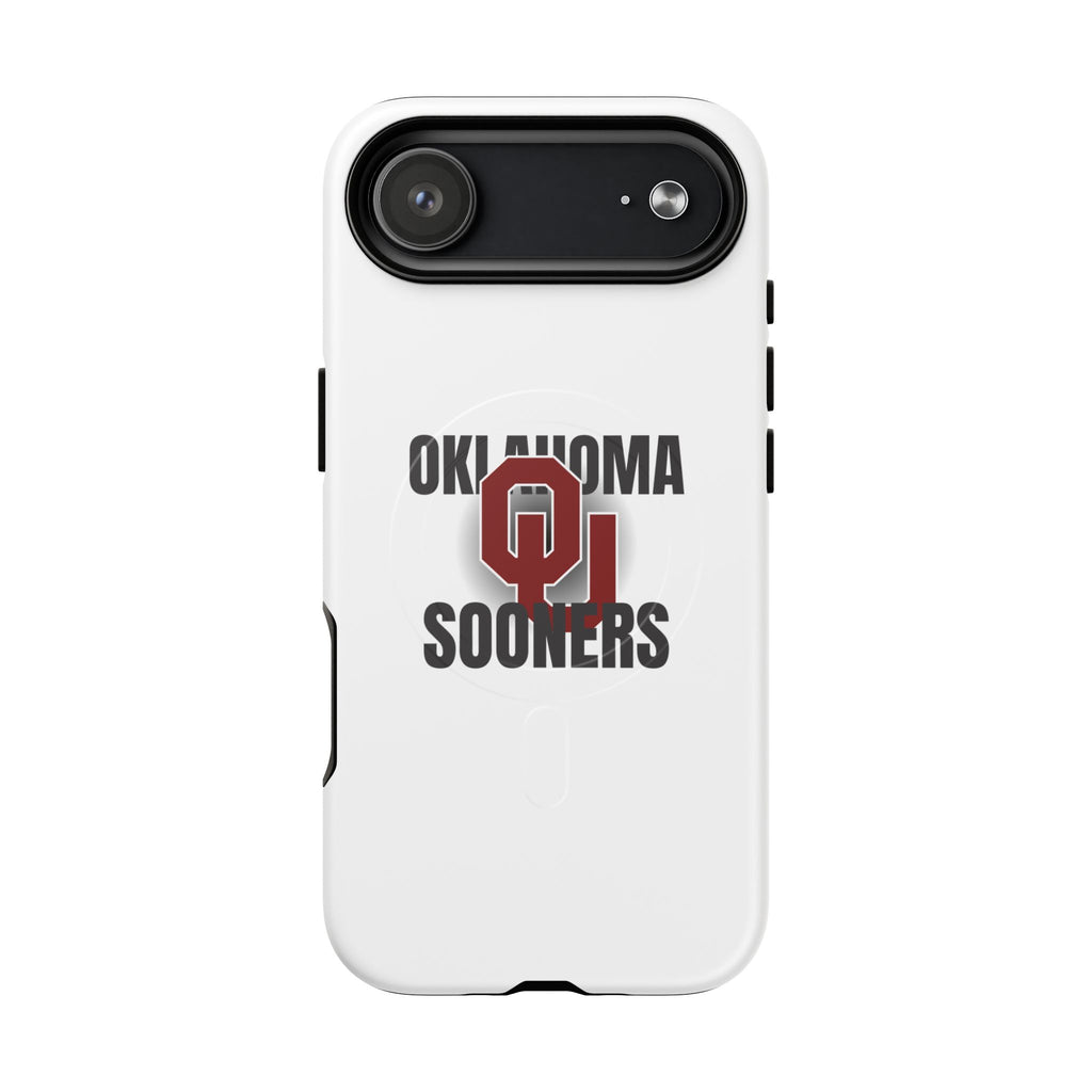 Oklahoma Sooners Tough Magnetic Phone Case — Durable Magnetic Snap-On College iPhone Cover