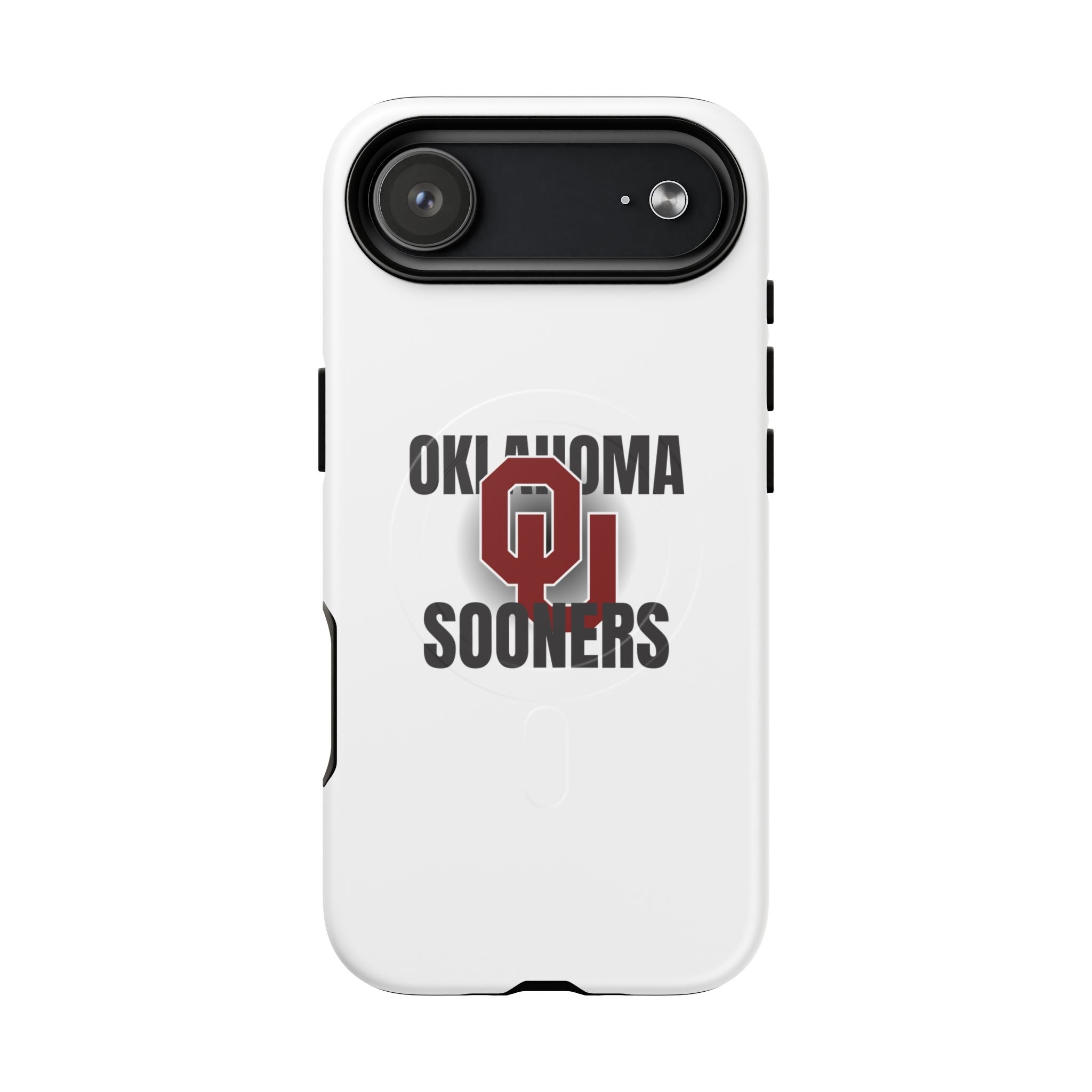 Oklahoma Sooners Tough Magnetic Phone Case — Durable Magnetic Snap-On College iPhone Cover