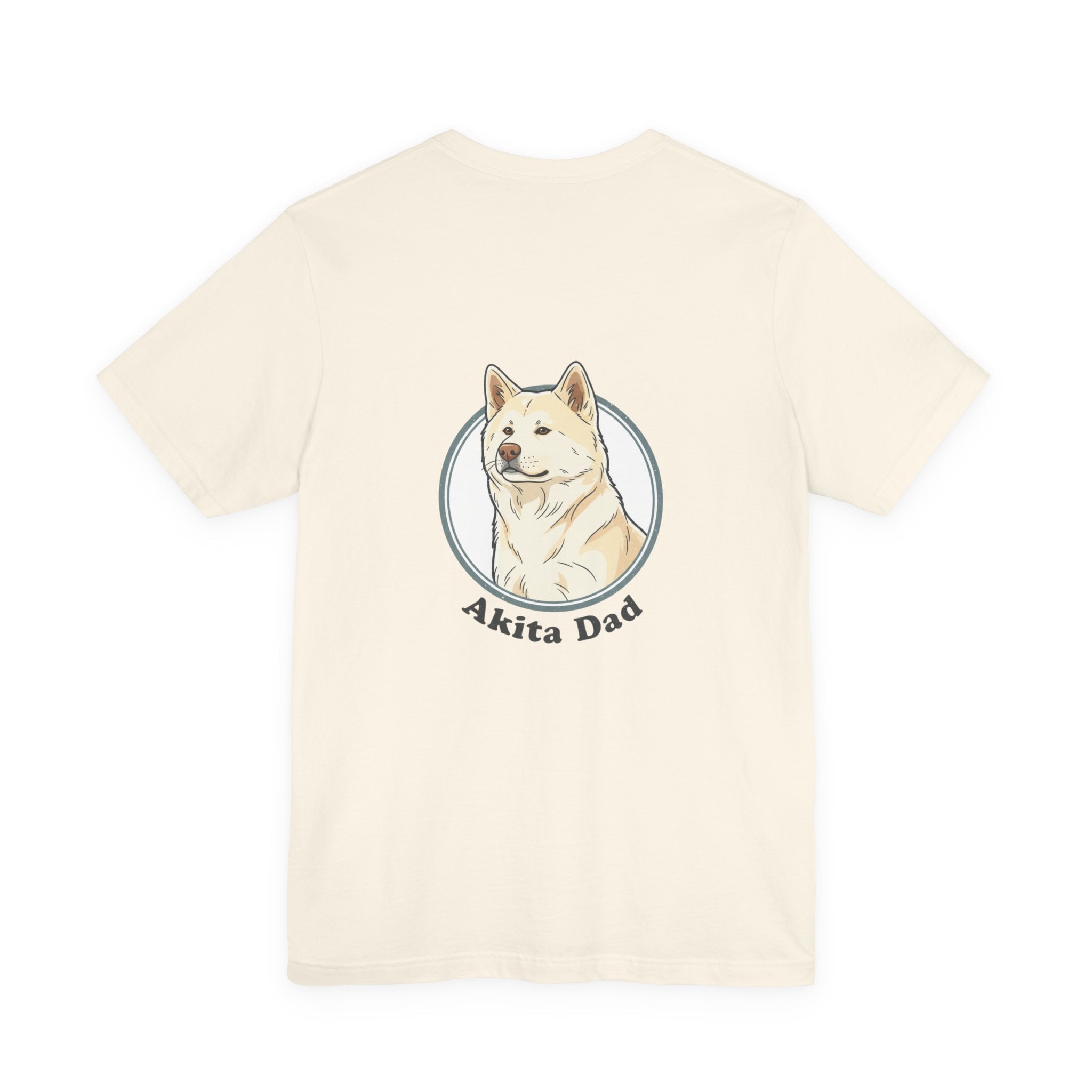 Akita Dad T-Shirt — Cute Akita Dog Graphic Tee for Dog Lovers