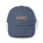 MAMA Distressed Baseball Cap — Floral Patch Mom Hat