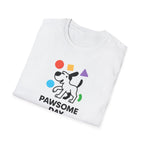 Pawsome Day Dog T‑Shirt – Cute Paw Print Graphic Tee for Dog Lovers