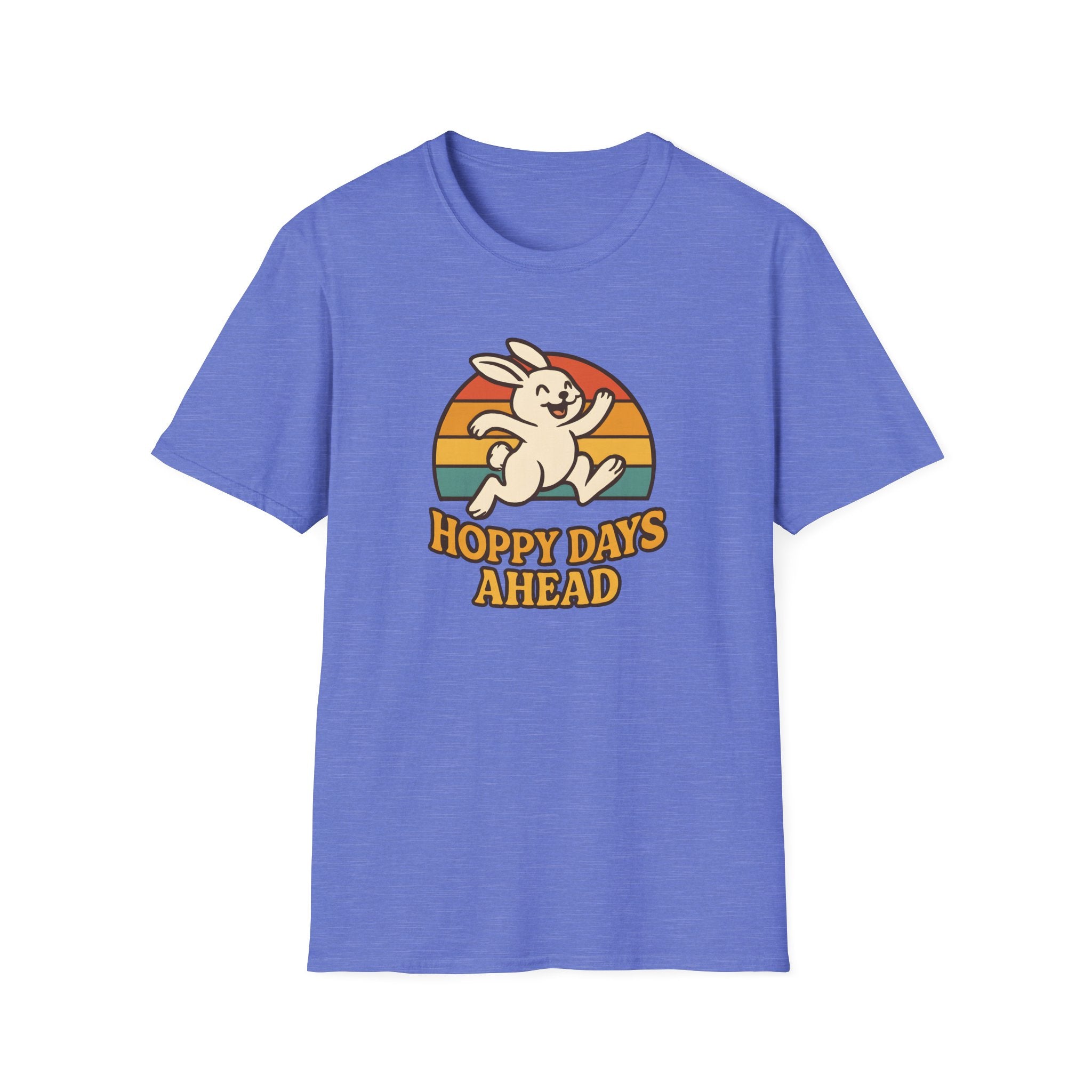 Hoppy Days Ahead T-Shirt — Retro Bunny Easter Tee