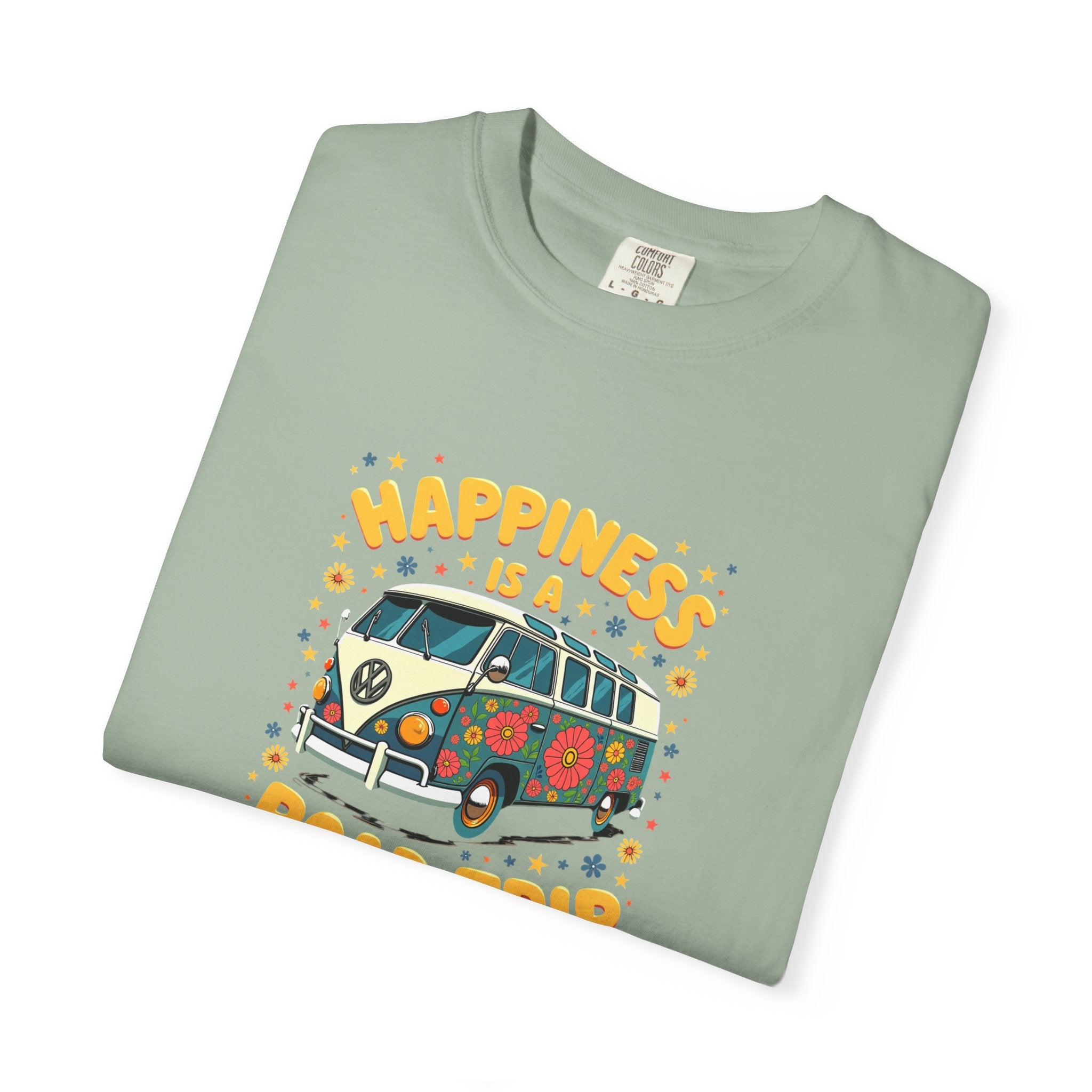 Road Trip T-Shirt — "Happiness Is A Road Trip" Vintage Camper Tee