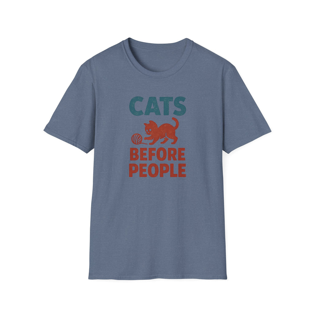 Cats Before People T-Shirt — Funny Retro Cat Lover Tee