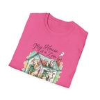 Dog House Watercolor T-Shirt — "My House is a Zoo" Cute Pet Lover Tee