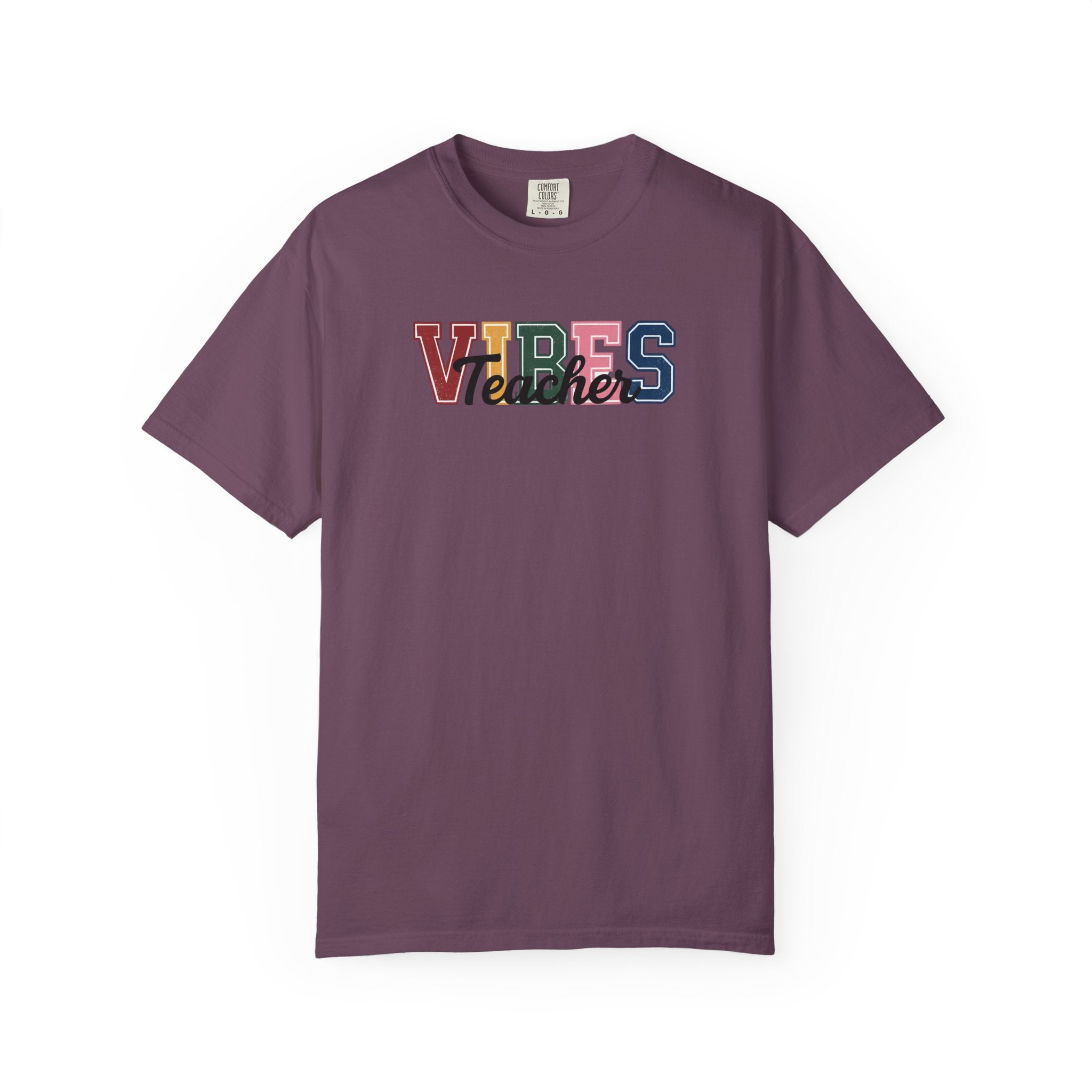 VIBES Teachers T-Shirt — Colorful Retro School Pride Tee