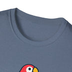 Winging It Parrot T-Shirt — Cute Skateboard Bird Graphic Tee