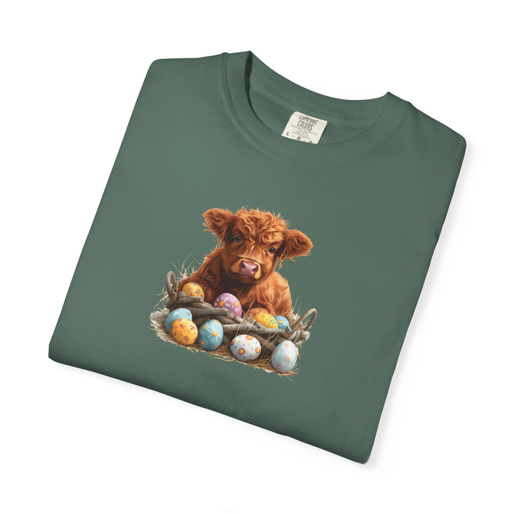 Highland Calf with Easter Eggs T-Shirt