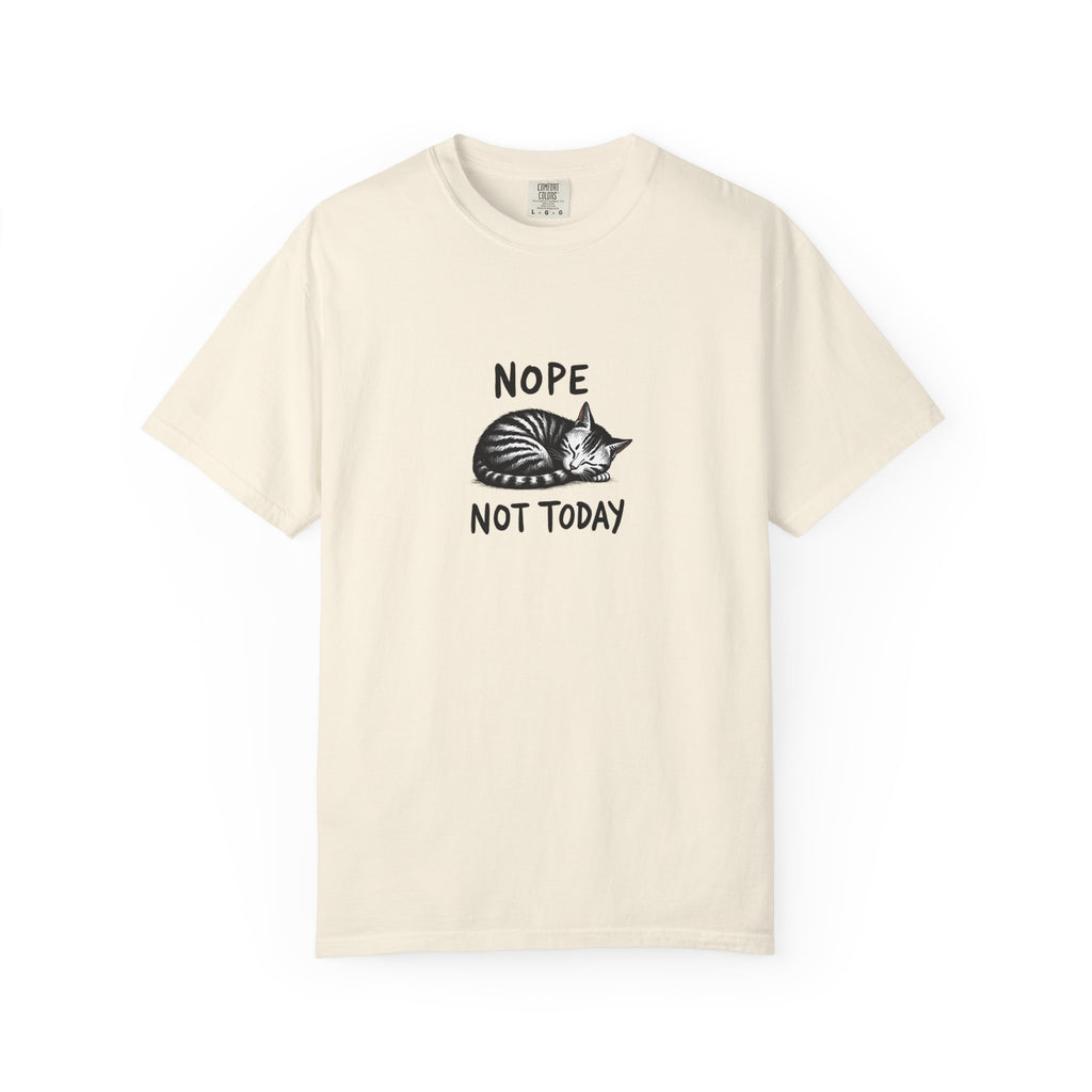'Nope Not Today' Sleeping Cat Graphic Tee