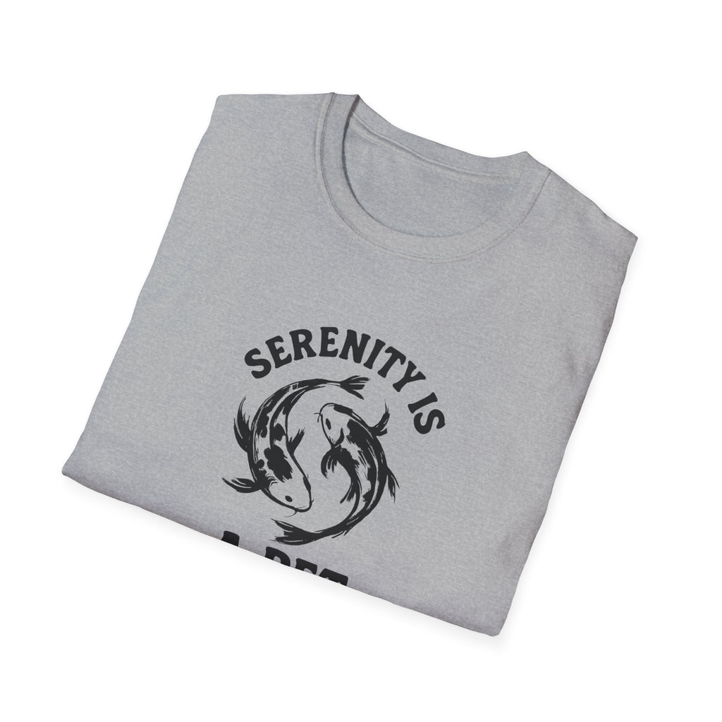 Serenity Is a Pet T-Shirt — Relaxing Koi Fish Design for Pet Lovers