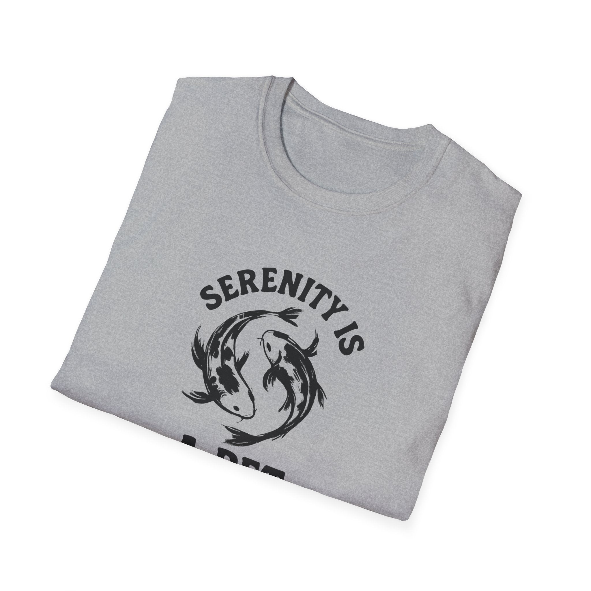 Serenity Is a Pet T-Shirt — Relaxing Koi Fish Design for Pet Lovers