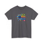 "In April We Wear Blue" Autism Awareness Floral Tee