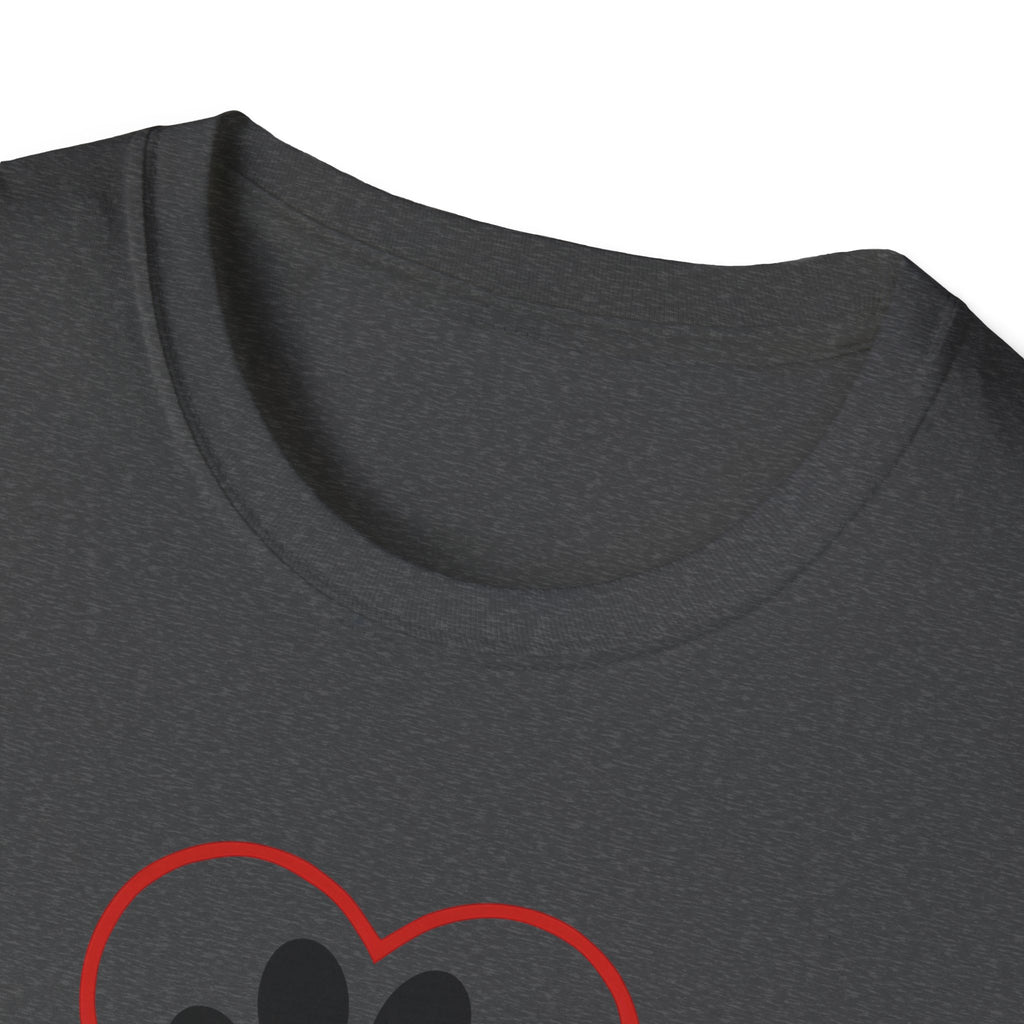 Dog Lover T-Shirt — “The Best Things in Life Are Furry” Paw Heart Tee