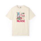 Nurse Bunny T-Shirt — "I Am Hoppy to Be a Nurse" Cute Easter Tee