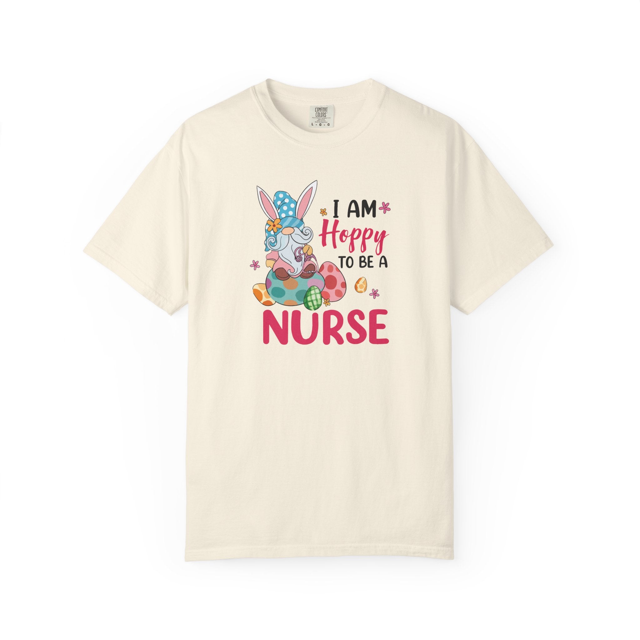 Nurse Bunny T-Shirt — "I Am Hoppy to Be a Nurse" Cute Easter Tee