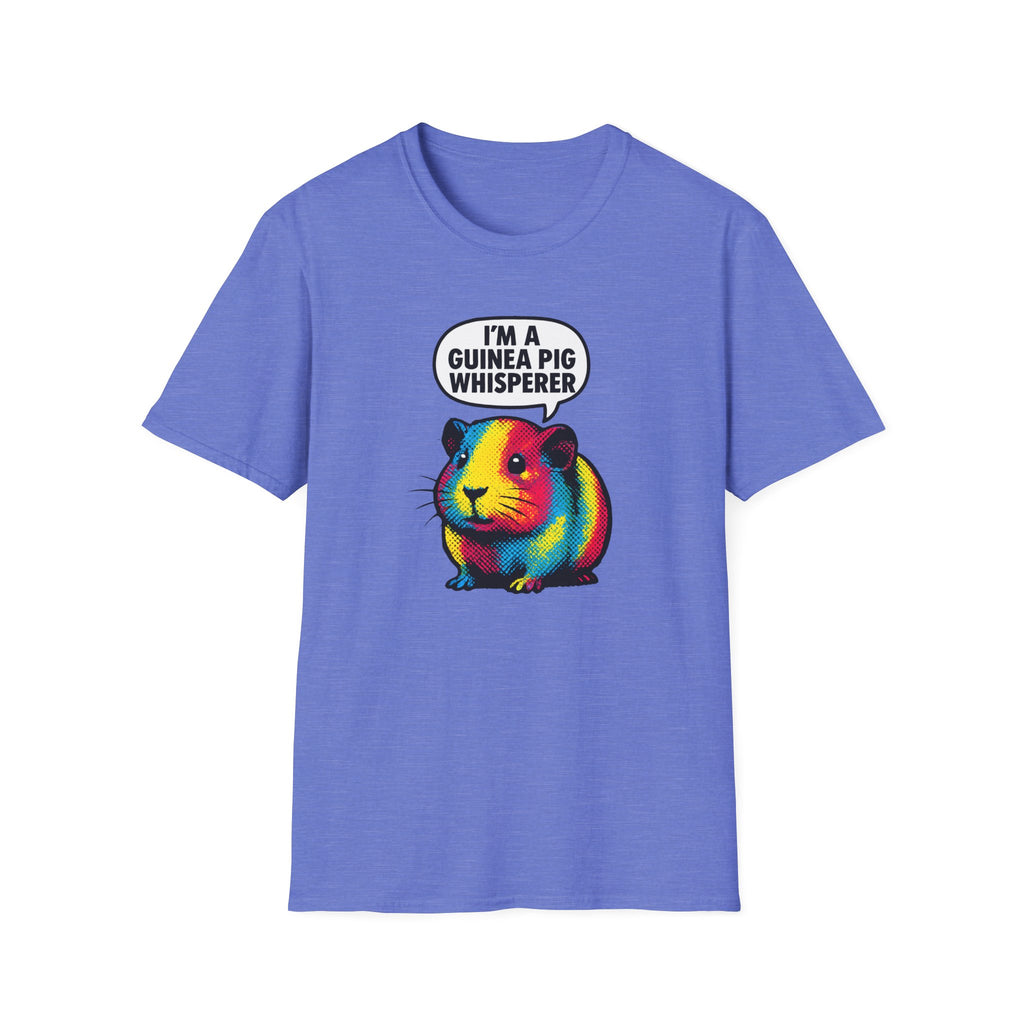 Guinea Pig Whisperer T‑Shirt — Colorful Rainbow Guinea Pig Tee