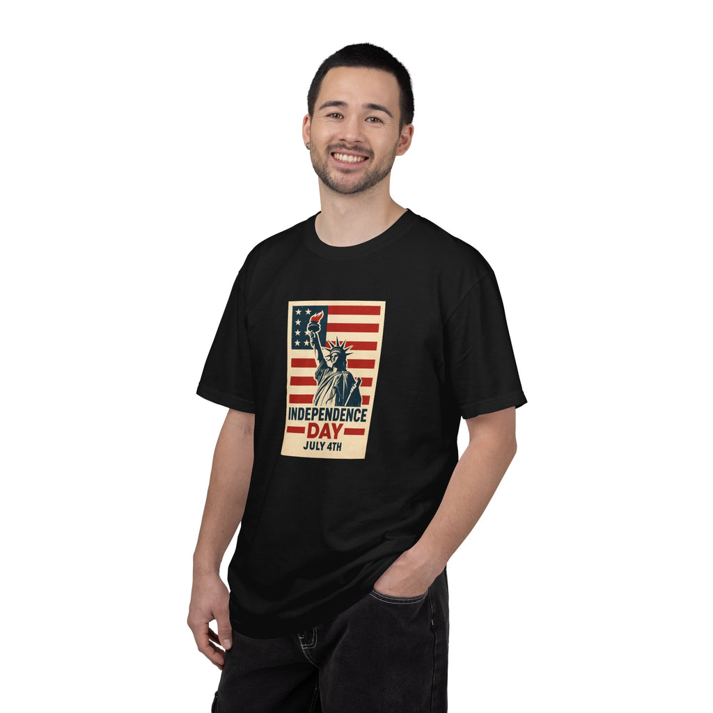 Independence Day T-Shirt – Statue of Liberty American Flag July 4th Graphic Tee