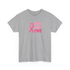 Breast Cancer Awareness Tee — Pink Ribbon "Hope Love Cure"