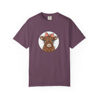Highland Cow Tee — Cute Cow with Pink Bow Graphic T-Shirt