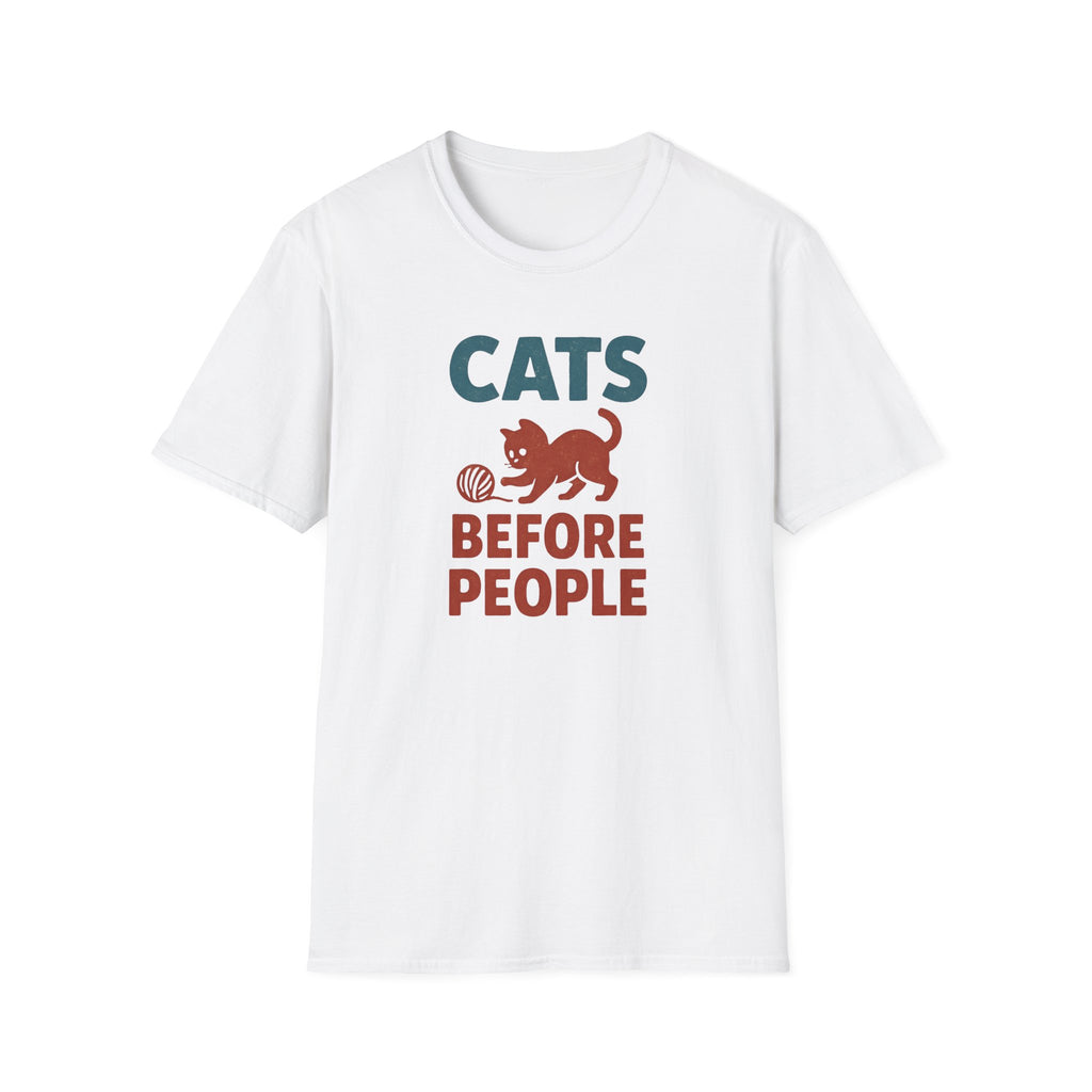 Cats Before People T-Shirt — Funny Retro Cat Lover Tee