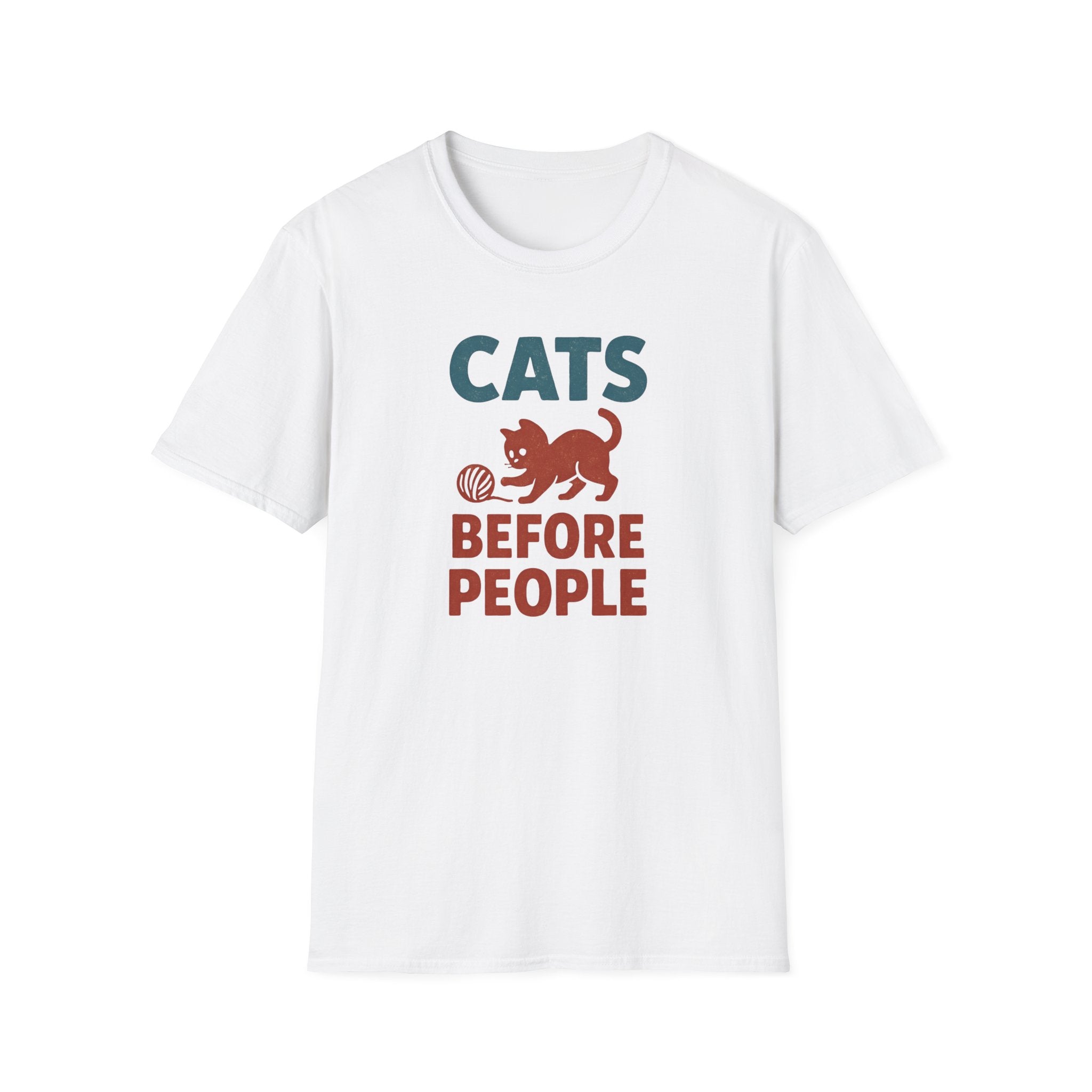Cats Before People T-Shirt — Funny Retro Cat Lover Tee