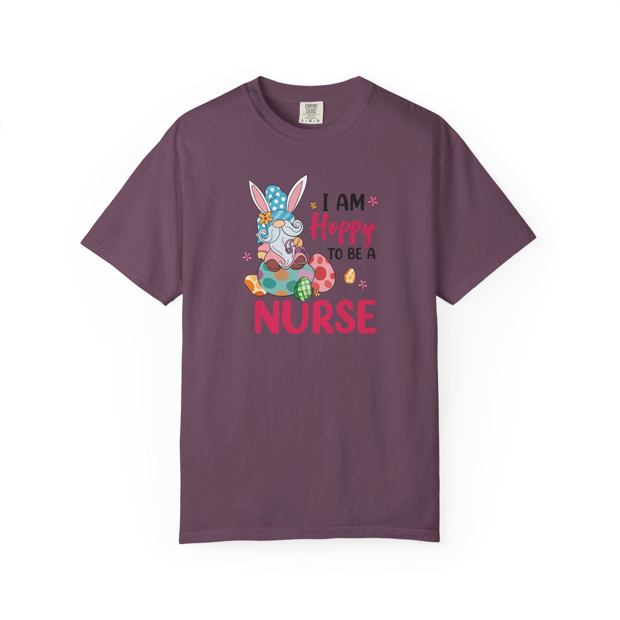 Nurse Bunny T-Shirt — "I Am Hoppy to Be a Nurse" Cute Easter Tee