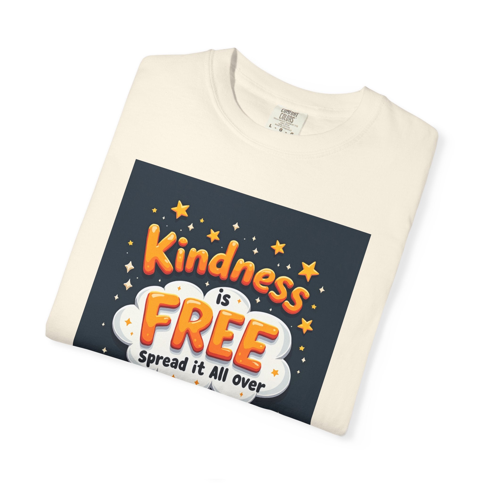 Kindness Is Free T-Shirt — 'Spread It All Over' Positive Graphic Tee
