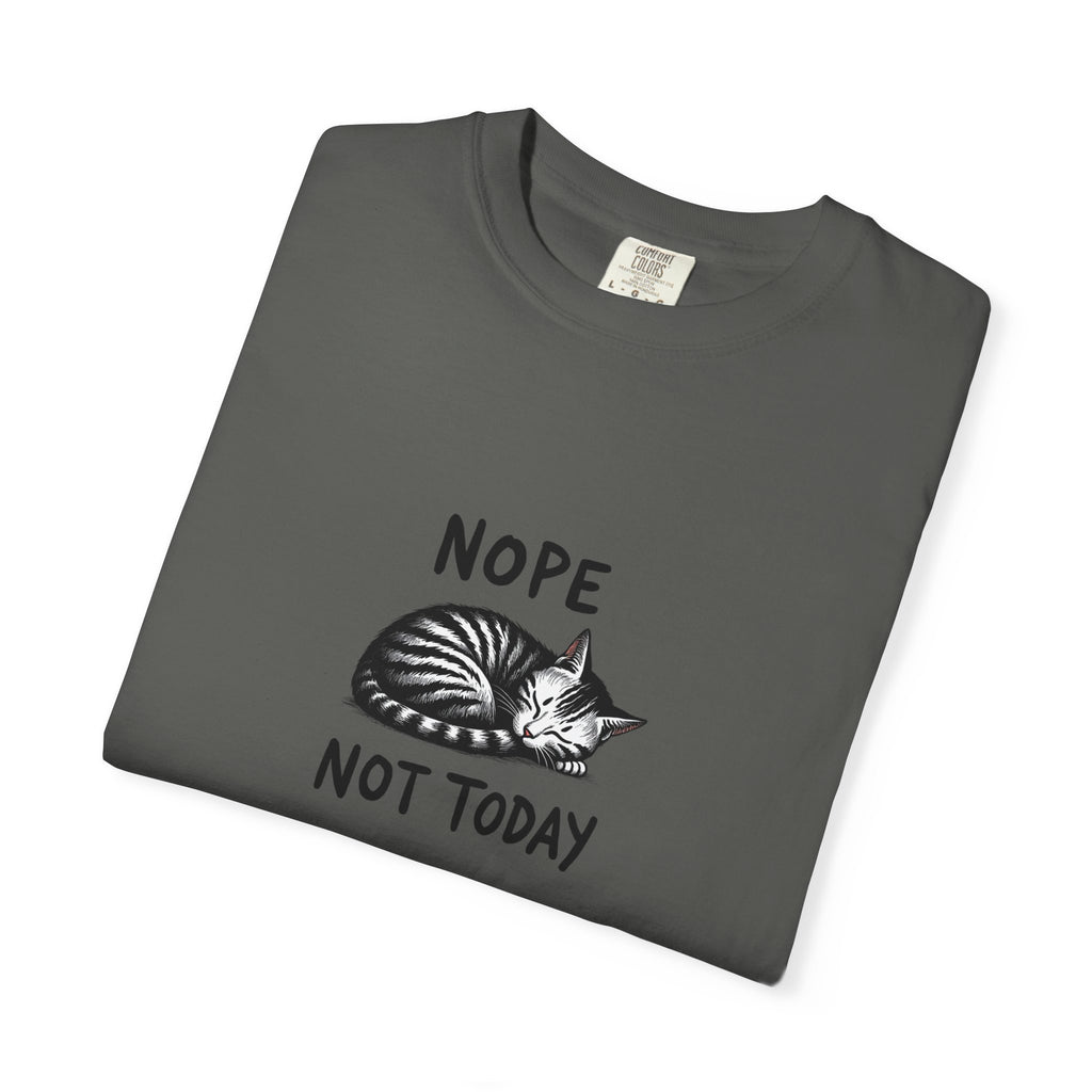 'Nope Not Today' Sleeping Cat Graphic Tee