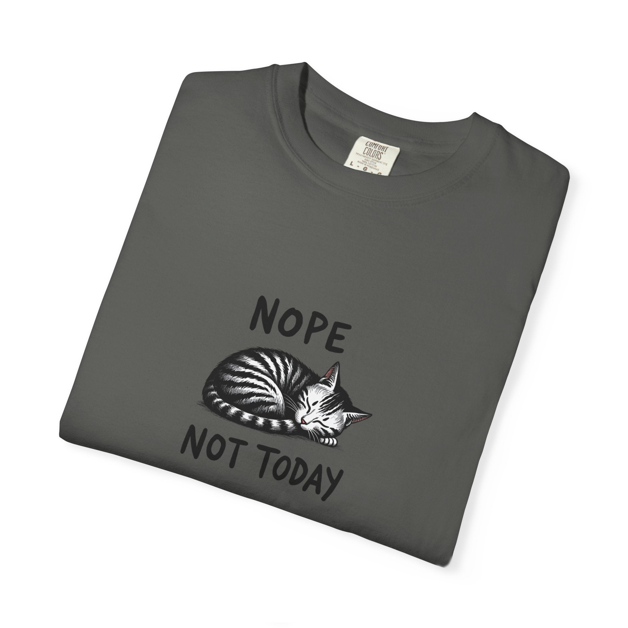 'Nope Not Today' Sleeping Cat Graphic Tee