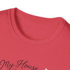 Dog House Watercolor T-Shirt — "My House is a Zoo" Cute Pet Lover Tee