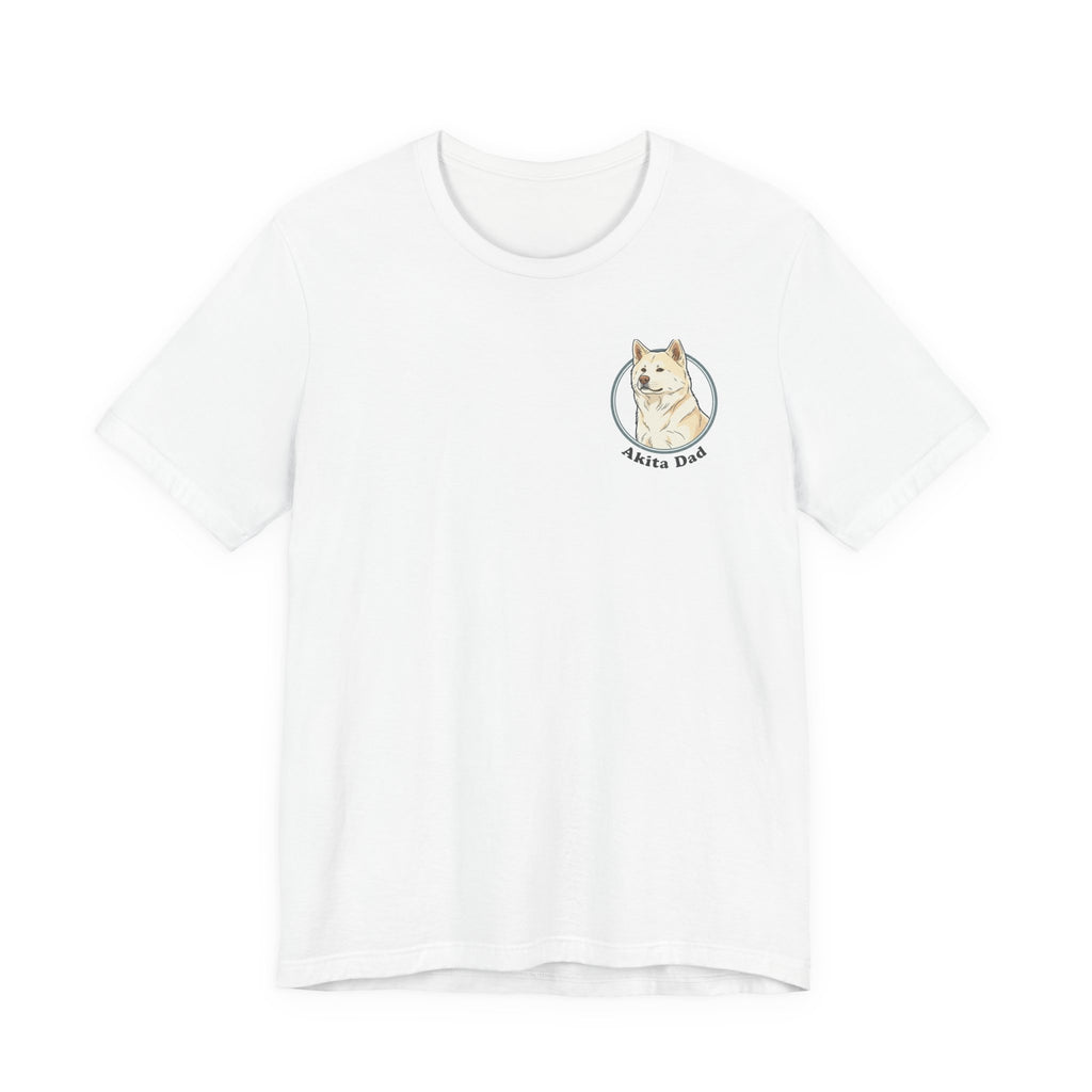Akita Dad T-Shirt — Cute Akita Dog Graphic Tee for Dog Lovers