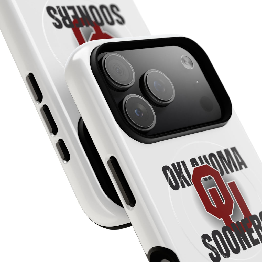 Oklahoma Sooners Tough Magnetic Phone Case — Durable Magnetic Snap-On College iPhone Cover