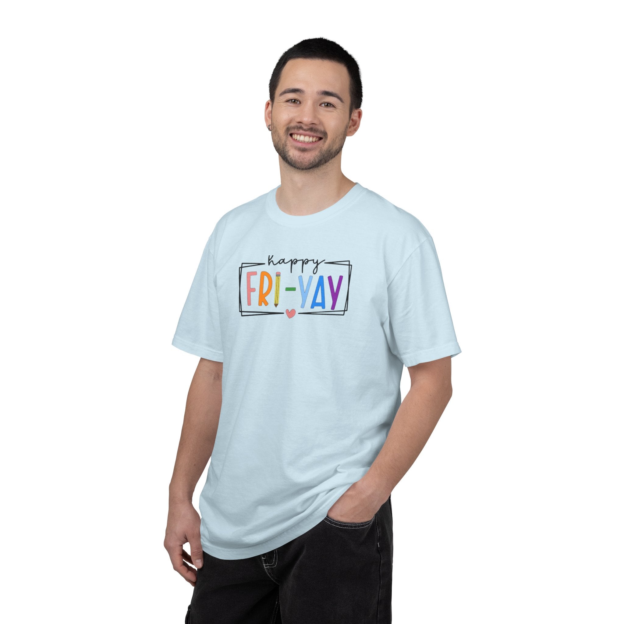 Fri-Yay T-Shirt — Colorful ‘Happy FRI-YAY’ Casual Tee