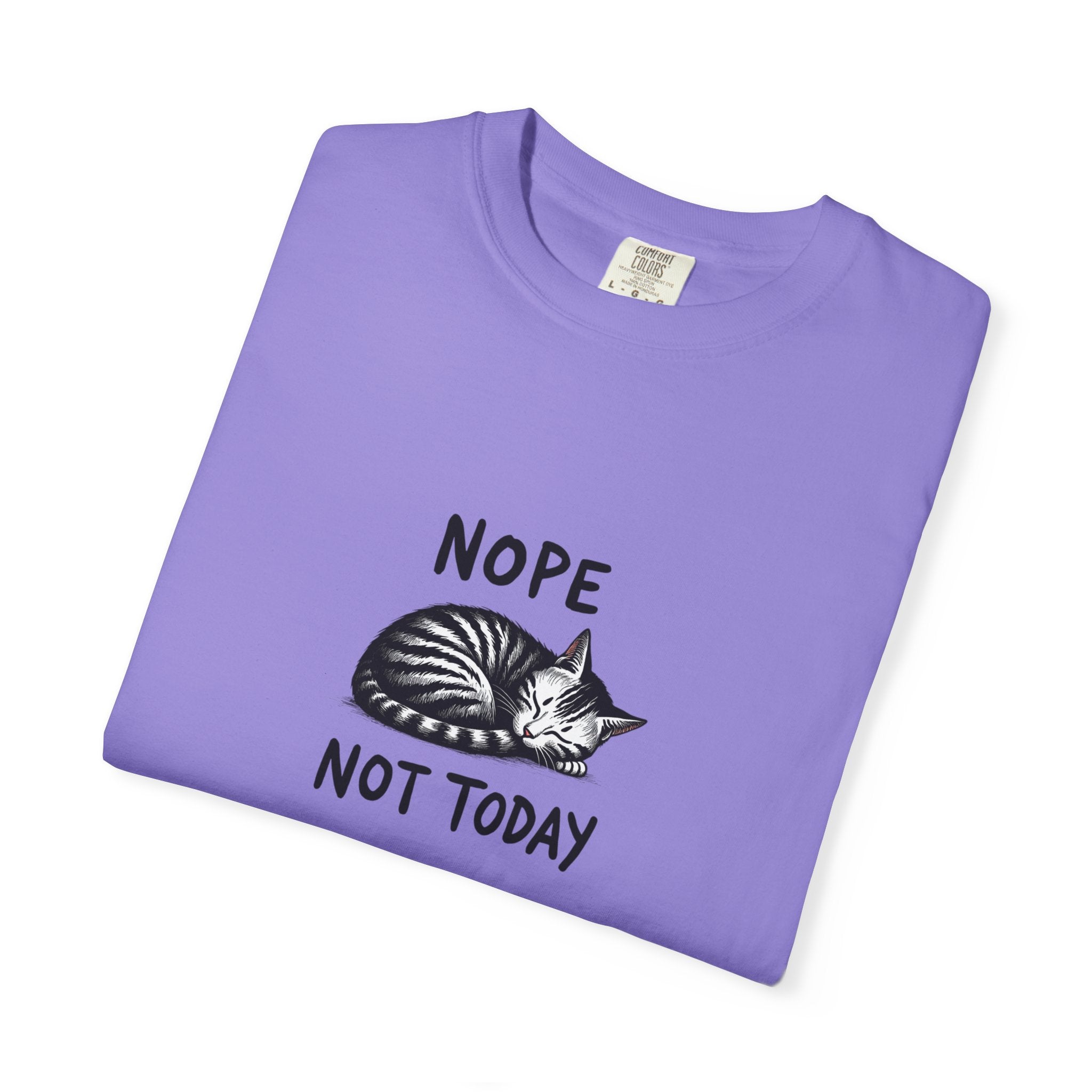 'Nope Not Today' Sleeping Cat Graphic Tee