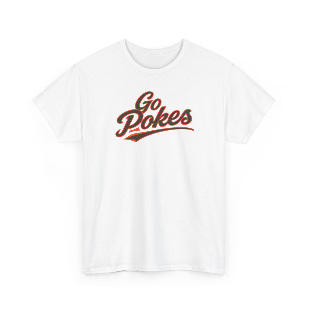 Go Pokes T-Shirt — Retro Script Fan Tee