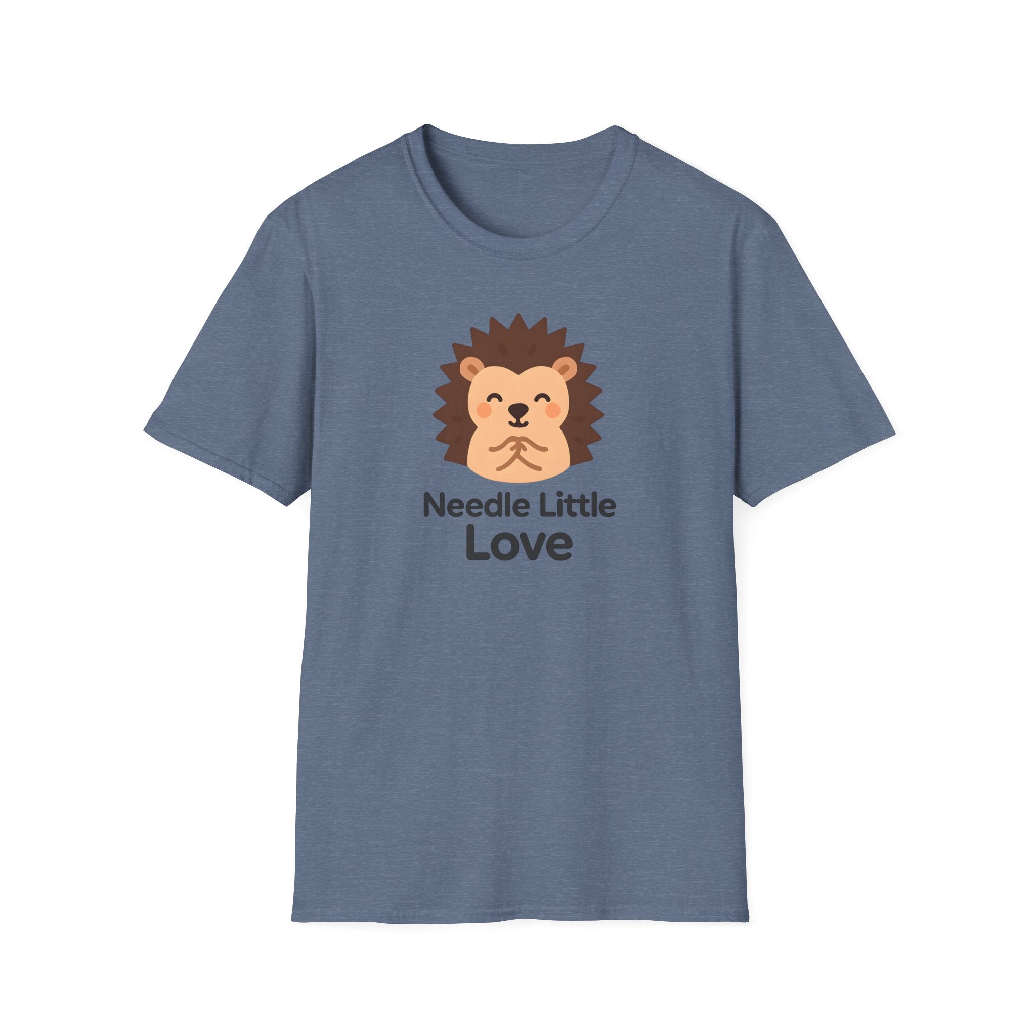 Hedgehog "Needle Little Love" T-Shirt — Cute Animal Graphic Tee