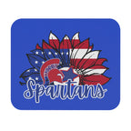 Spartans Patriotic Flower Mouse Pad