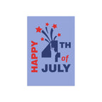 4th of July Garden Flag — Happy 4th of July Patriotic Yard Banner