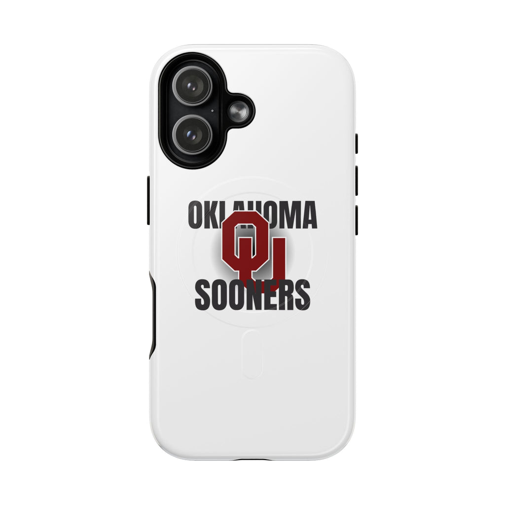 Oklahoma Sooners Tough Magnetic Phone Case — Durable Magnetic Snap-On College iPhone Cover
