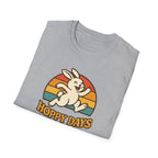 Hoppy Days Ahead T-Shirt — Retro Bunny Easter Tee