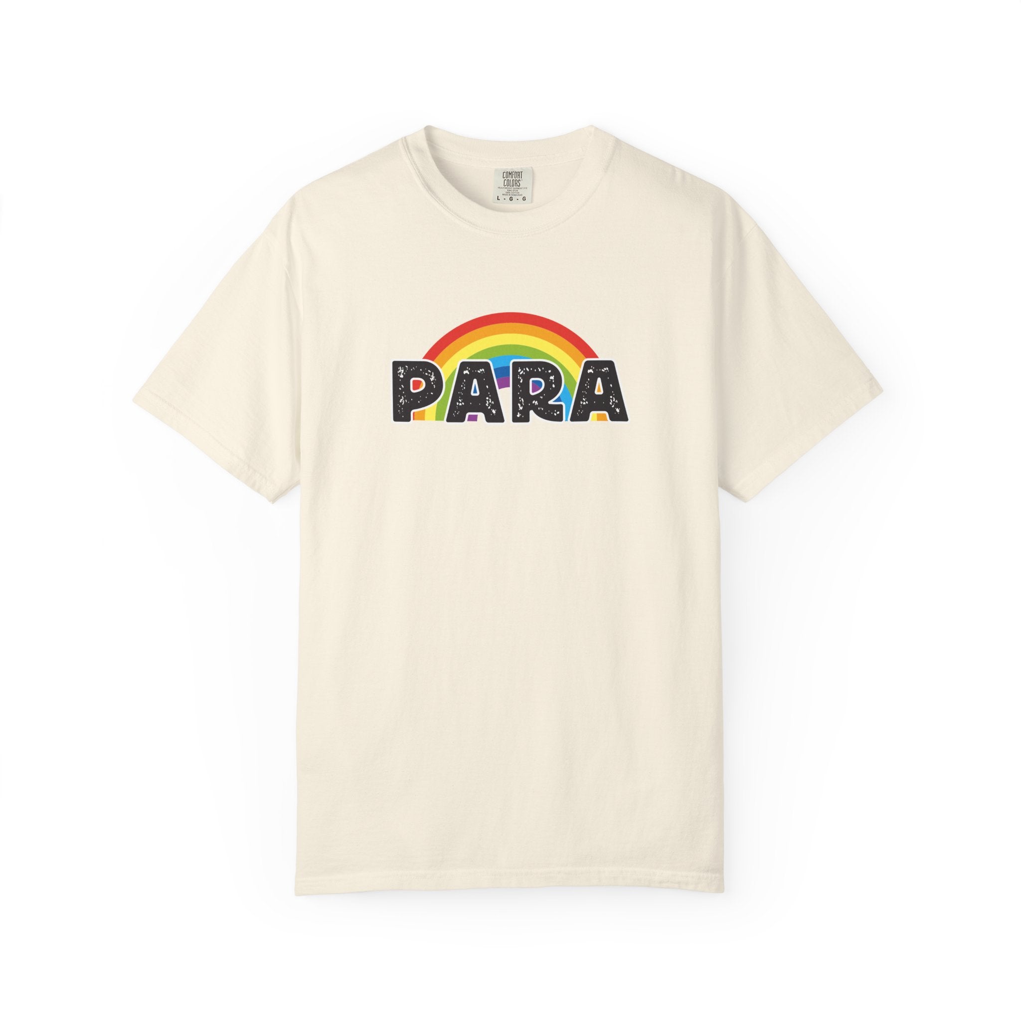 PARA Rainbow Graphic T-Shirt – Colorful Pride-Inspired Lettering