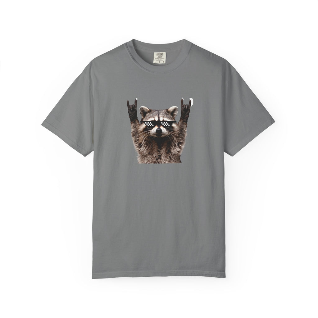 Rock On Raccoon T-Shirt — Cool Sunglasses Graphic Tee